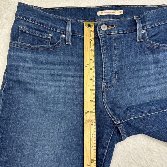 Levi's 311 Womens Jeans 32 Blue Denim Shaping Skinny Mid Rise Stretch Medium - Picture 6 of 14